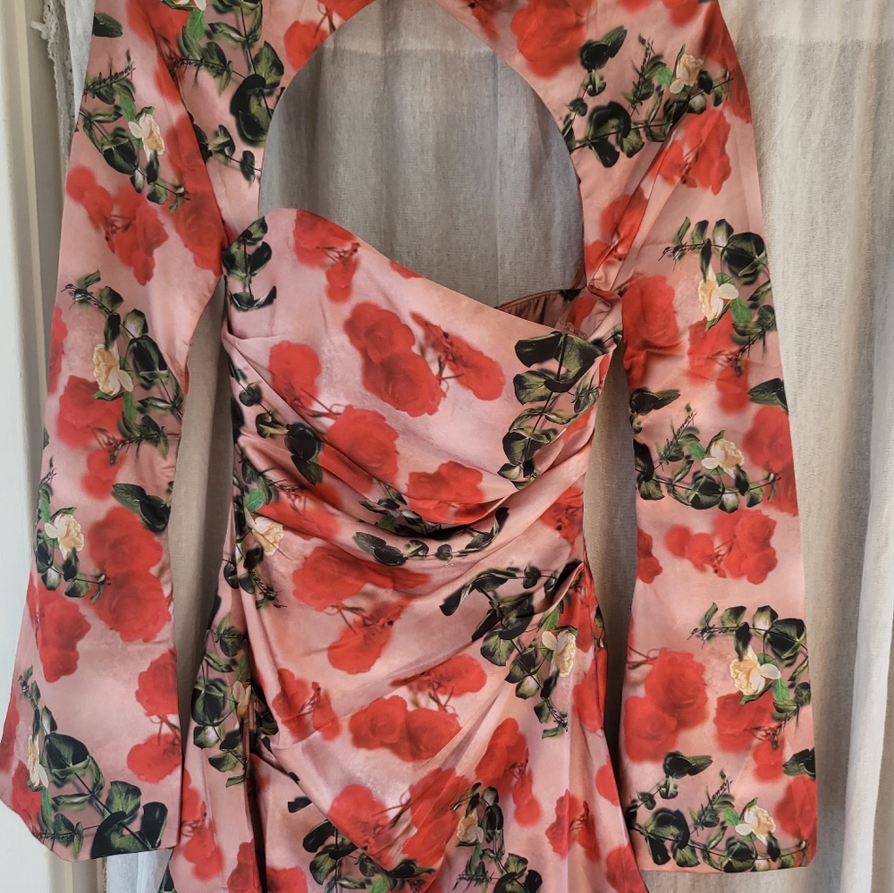 House of CB Pink Floral Mini Dress